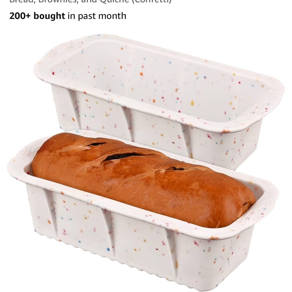 Source Unknown White Bakeware Loaf Pan